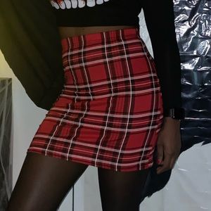 Checked Mini Skirt